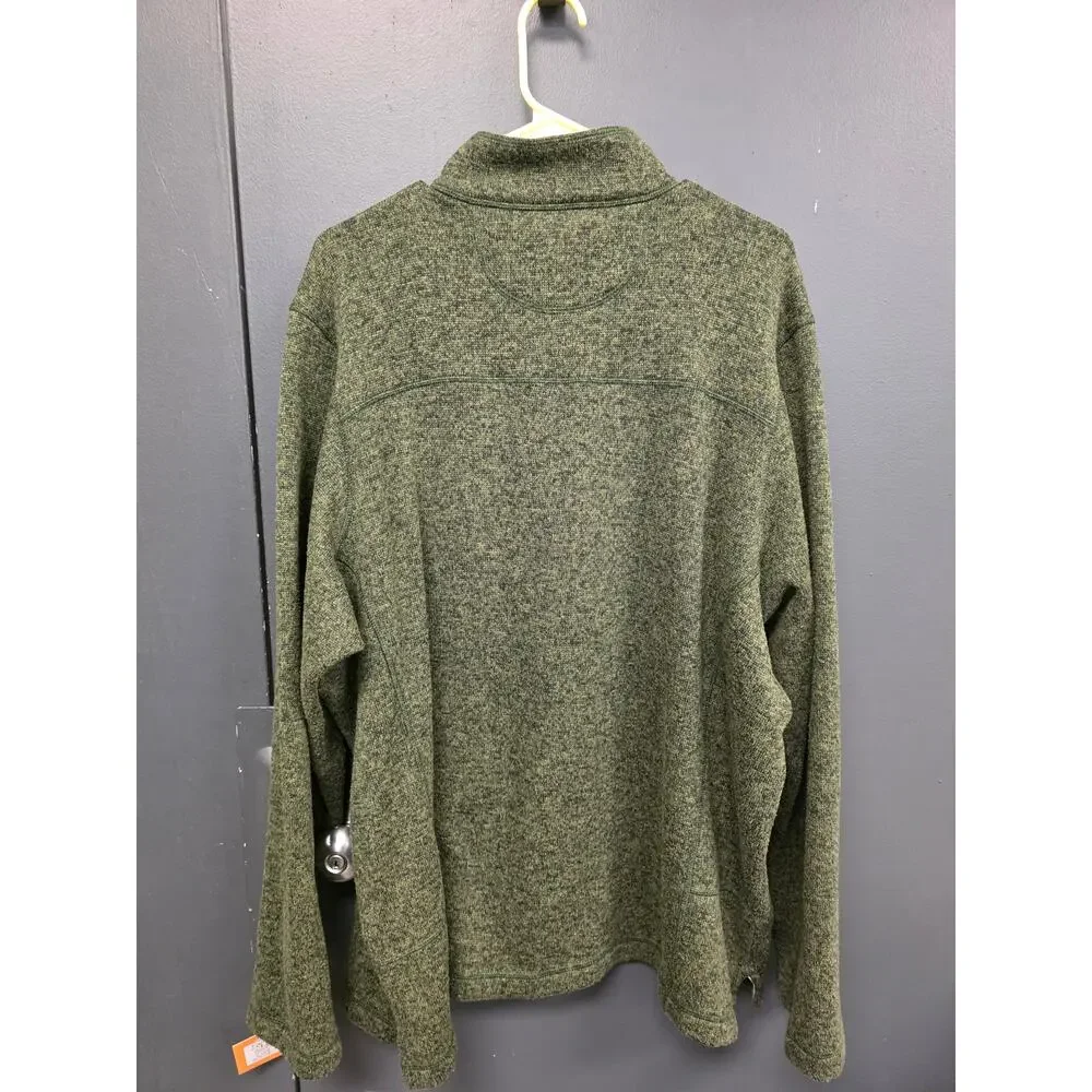 WOOLRICH GREEN 1/4 ZIP PULLOVER XXL 1033